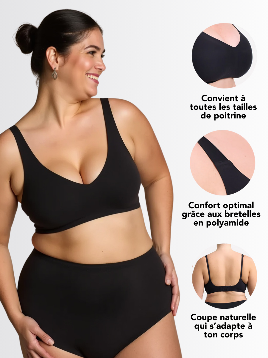 Ultra-comfy shaping bra