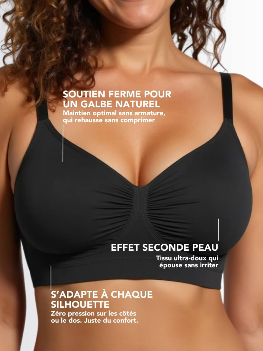 Comfortable wire-free bra