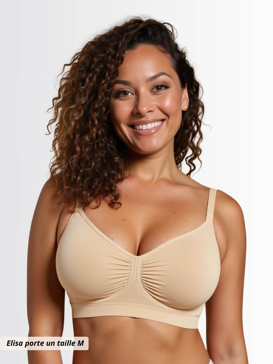 Comfortable wire-free bra